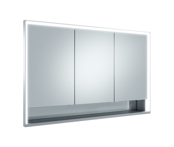 Keuco Spiegelschrank Royal Lumos 14315, Wandeinb.,silber-eloxiert,1200x735x165mm, 14315171301