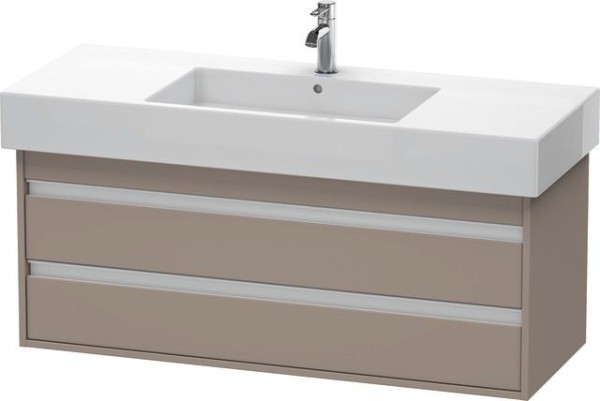 Duravit Ketho Waschtischunterbau wandhängend Basalt Matt 1200x455x480 mm - KT664204343