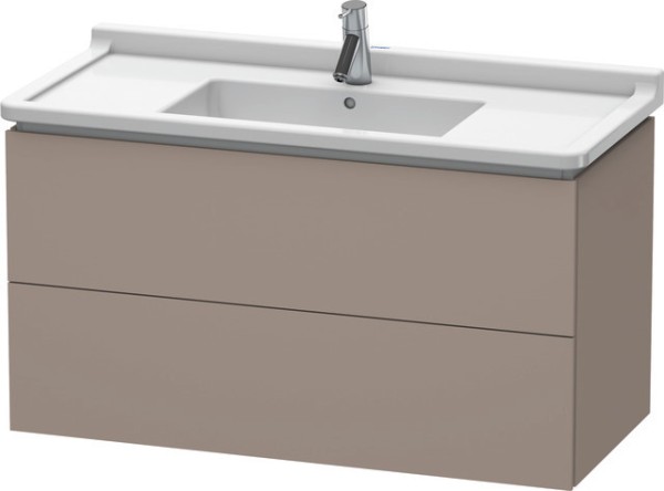 Duravit L-Cube Waschtischunterbau wandhängend Basalt Matt 1020x469x558 mm - LC6266043430E00