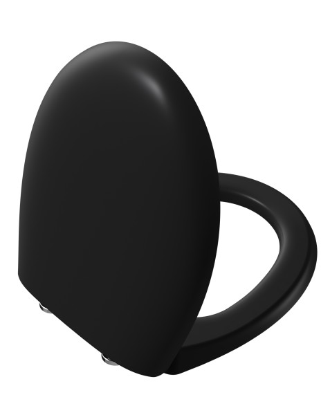 VitrA Memoria WC-Sitz mit Absenkautomatik Duroplast Schwarz Matt,106-483R009