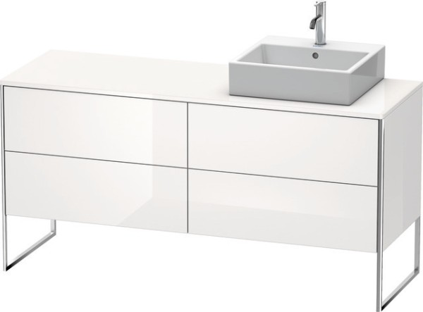 Duravit XSquare Konsolenwaschtischunterbau bodenstehend Weiß Hochglanz 1600x548x778 mm - XS4924R2222