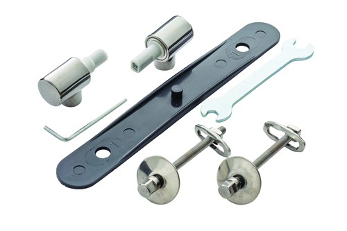 Ideal Standard Scharniersatz Tonic, für WC-Sitz Tonic K706101 mit softclosing, Scharniere chrom, K73