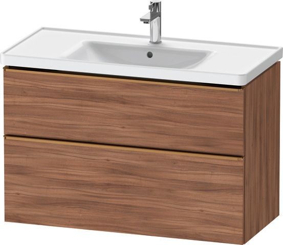 Duravit D-Neo Waschtischunterbau wandhängend Nussbaum Matt 984x452x625 mm - DE4356004790000