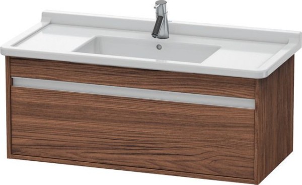 Duravit Ketho Waschtischunterbau wandhängend Nussbaum dunkel Matt 1000x455x410 mm - KT666502121
