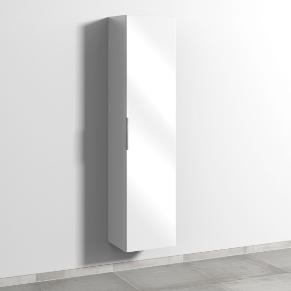 Sanipa 3way Hochschrank mit 1 Tür, Weiß-Glanz
