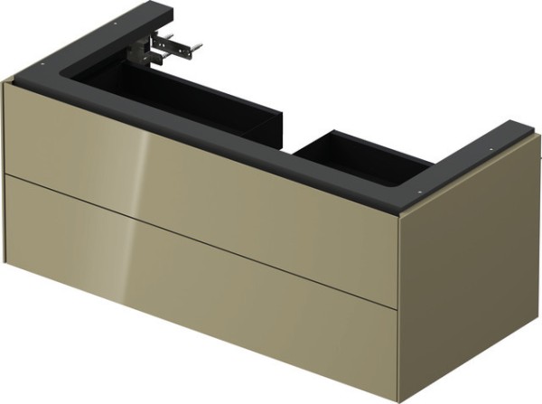Duravit White Tulip Waschtischunterbau wandhängend Stein Grau Hochglanz 984x458x410 mm - WT43420H2H2
