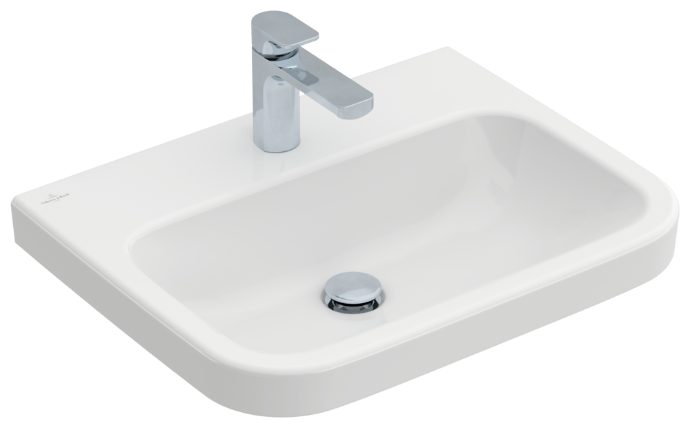 Villeroy & Boch Waschtisch Architectura, 1 Hahnloch, ohne Überlauf, WeißAlpin 41886101