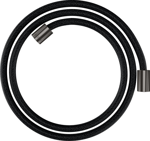 Hansgrohe Textilbrauseschlauch Axor 1600mm mit zylindrischen Muttern, brushed black chrome, 28261340