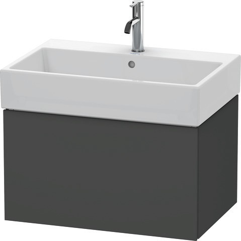 Duravit L-Cube Waschtischunterbau wandhängend Graphit Matt 684x459x394 mm - LC617604949