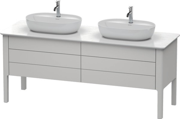 Duravit Luv Konsolenwaschtischunterbau bodenstehend Nordic Weiß Seidenmatt 1733x570x743 mm - LU9567B
