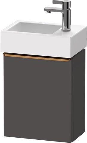Duravit D-Neo Waschtischunterbau wandhängend Graphit Matt 364x222x440 mm - DE4218R04490000