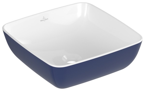 Villeroy & Boch Aufsatzwaschbecken Artis 410x410mm Quadrat ohne Überlauf Deep Ocean