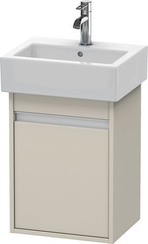Duravit Ketho Waschtischunterbau wandhängend Taupe Matt 400x320x550 mm - KT6630L9191