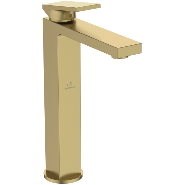 Ideal Standard Waschtischarmatur Extra Ausladung 150mm verlängerter Sockel o.Ablaufgarnitur Brushed