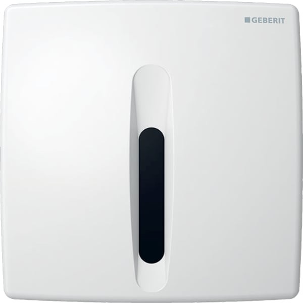 Geberit Urinal-Steuerung mit elektronischer Spülauslösung Netzbetrieb Abdeckplatte Kst. weiß-alpin,