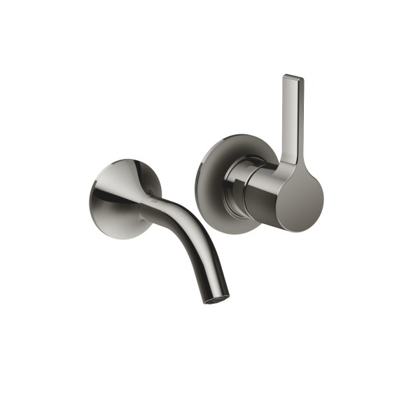 Dornbracht Waschtisch-Wand-Einhandbatterie ohne Ablaufgarnitur VAIA 36867809 Dark Chrome