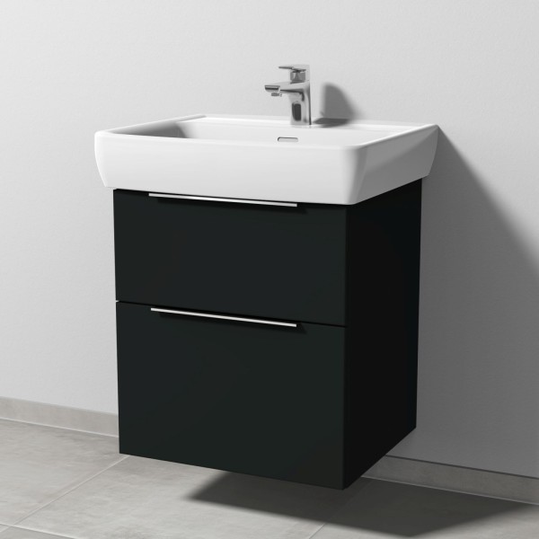 Sanipa 3way Waschtischunterbau zu Laufen Pro A Waschtisch mit 2 Auszügen, Vulkan-Matt