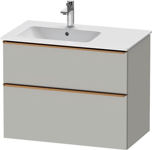 Duravit D-Neo Waschtischunterbau wandhängend Betongrau Matt 810x462x625 mm - DE4366004070000