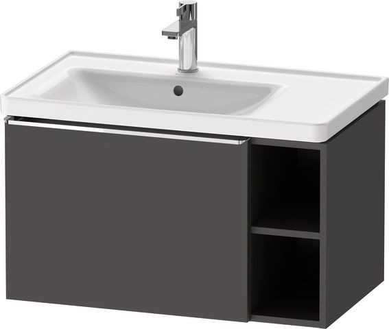 Duravit D-Neo Waschtischunterbau wandhängend Graphit Matt 784x452x440 mm - DE4258010490000