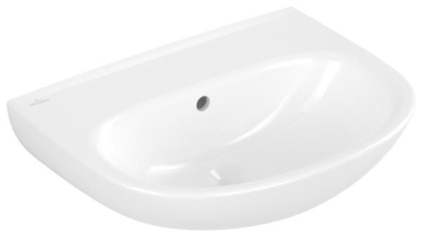 Villeroy & Boch Waschbecken O.novo 550x440mm Oval mit Überlauf Weiss Alpin
