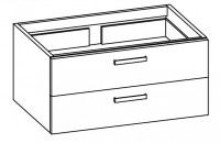 Artiqua COLLECTION 415 Artiqua COLLECTION 415 Waschtischunterschrank zu "Pro A" 813958 B:955mm