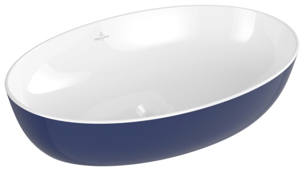 Villeroy & Boch Aufsatzwaschbecken Artis 610x410mm Oval ohne Überlauf Deep Ocean