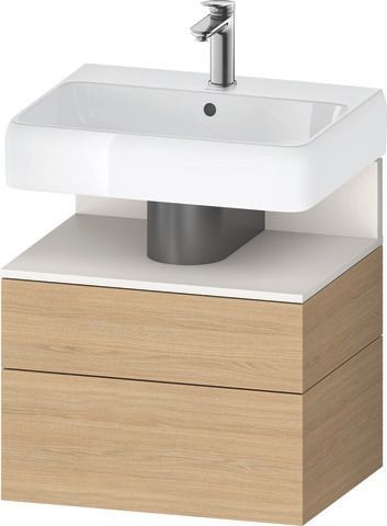Duravit Qatego Waschtischunterbau wandhängend Natur Eiche Matt 590x470x590 mm - QA4393084300000
