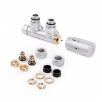 Terma Set Thermostat Verbundeckventill 50 mm CYLINDER  GZ 1/2"-Ø16x2, Ø15  links, WRZT5G1-ST, Silber Terma Set Thermostat Verbundeckventill 50 mm CYLINDER  GZ 1/2"-Ø16x2, Ø15  links, WRZT5G1-ST, Silber