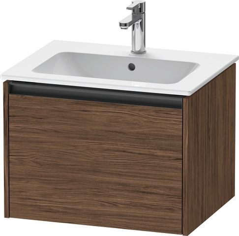 Duravit Ketho.2 Waschtischunterbau wandhängend Nussbaum dunkel Matt 610x480x440 mm - K25062021210000