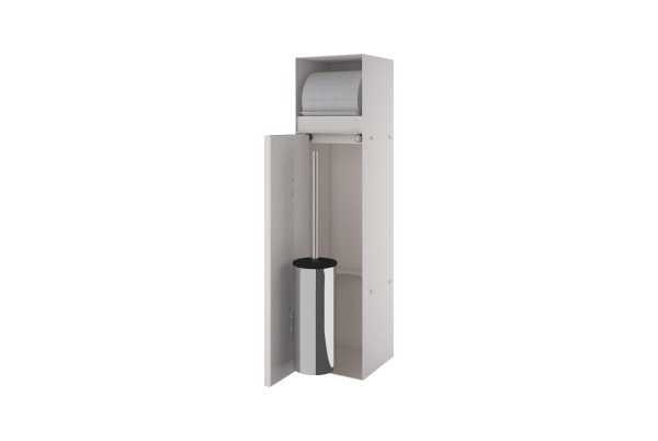 ESS Container T-ROLL Creme Einbau WC- Bürstenhalter & Papierhalter, befliesbar, TCL-9-C