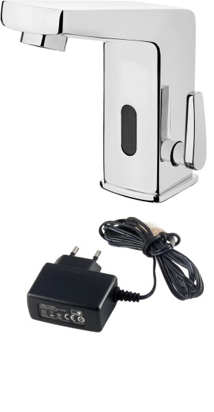 Neuesbad berührungslose Waschtischarmatur mit Temperatur-Regulierung, 230 V, Oberfläche: chrom