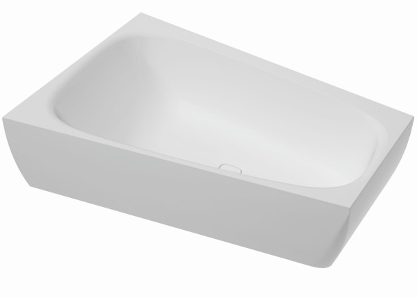 Hoesch Badewanne iSensi Trapez 1700x1000 Monolith links mit Überlaufbefüllung Weiss