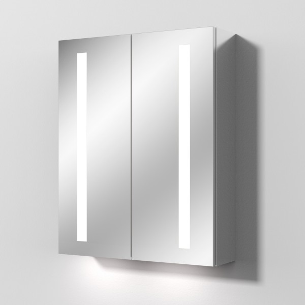 Sanipa Reflection Aluminium-Spiegelschrank ALEX 60 mit LED-Beleuchtung, AU3119Z