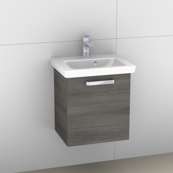 Artiqua 414 Waschtischunterschrank für Subway 2.0 7315F0 Graphit Struktur quer, 414-WUT-V79-R-7098-4