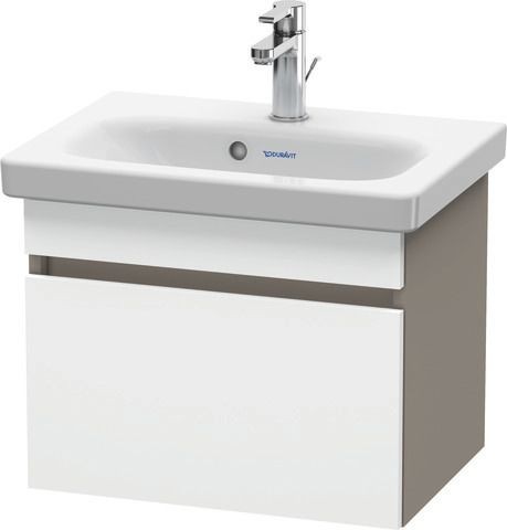 Duravit DuraStyle Waschtischunterbau wandhängend Weiß & Basalt Matt 500x368x398 mm - DS630301843