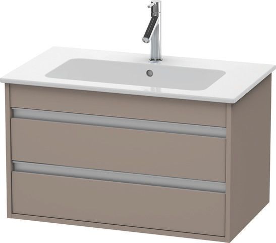 Duravit Ketho Waschtischunterbau wandhängend Basalt Matt 800x475x480 mm - KT642904343