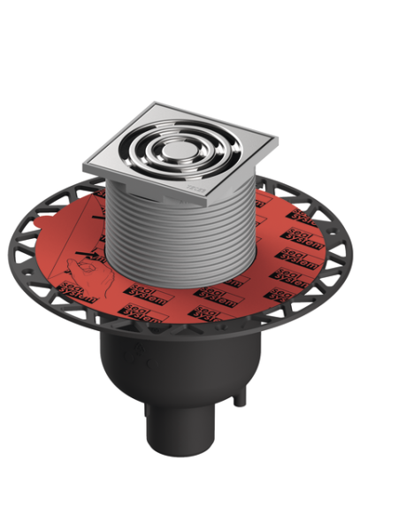 Tece drainpoint S 130 Ablaufset senkrecht mit Seal System Univ.fl., 3601300