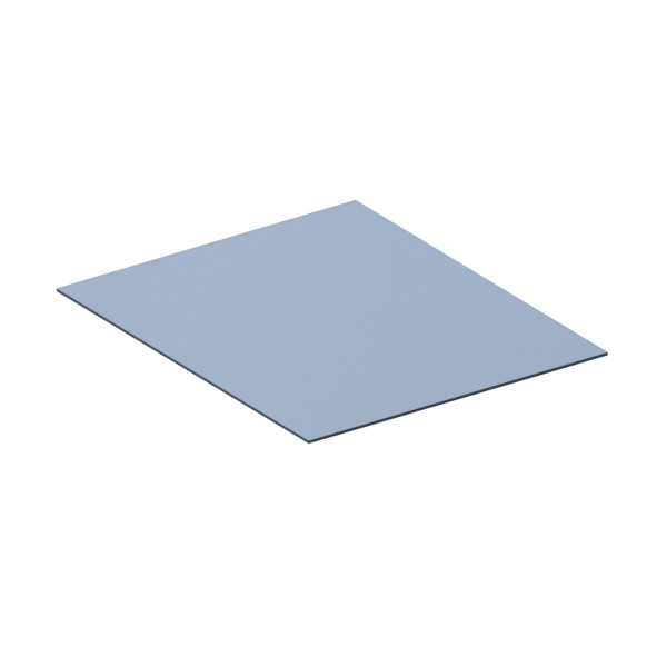 Keuco Abdeckplatte Edition 11 Art 49031, 400 x 4 x 483 mm Glas blue satin satiniert, 49031330400