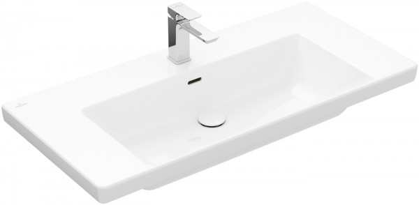 Villeroy & Boch Subway 3.0 Schrankwaschtisch, 1000 x 470 x 165 mm, Weiß Alpin CeramicPlus, mit Überl
