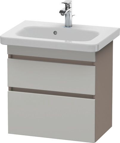 Duravit DuraStyle Waschtischunterbau wandhängend Betongrau & Basalt Matt 580x368x610 mm - DS64790074