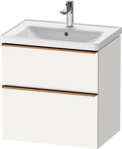 Duravit D-Neo Waschtischunterbau wandhängend Weiß Matt 634x452x625 mm - DE4354004180000