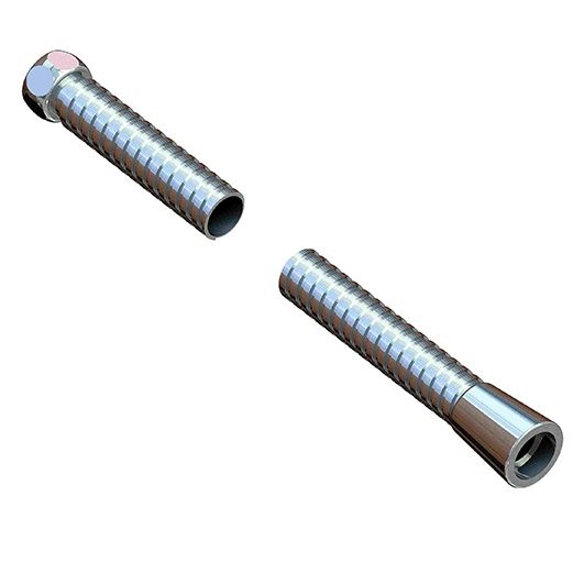 KWC Brauseschlauch Metall 1/2x1/2 L1500, für Niederdruck chromeline