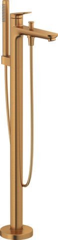 Duravit Wave Einhebel-Wannenmischer bodenstehend Bronze Gebürstet 50x312x947 mm - WA5250000004
