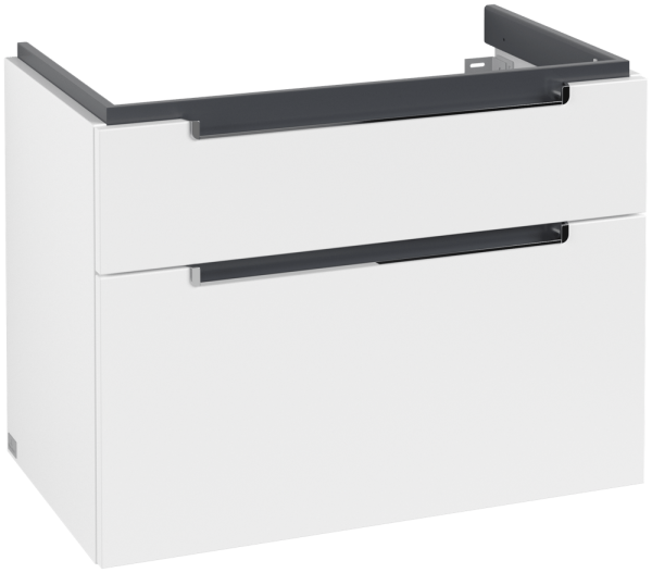 Villeroy & Boch Waschtischunterschrank Subway 2.0 A914 787x590x449mm Griff chromfarbig glänzend Whit