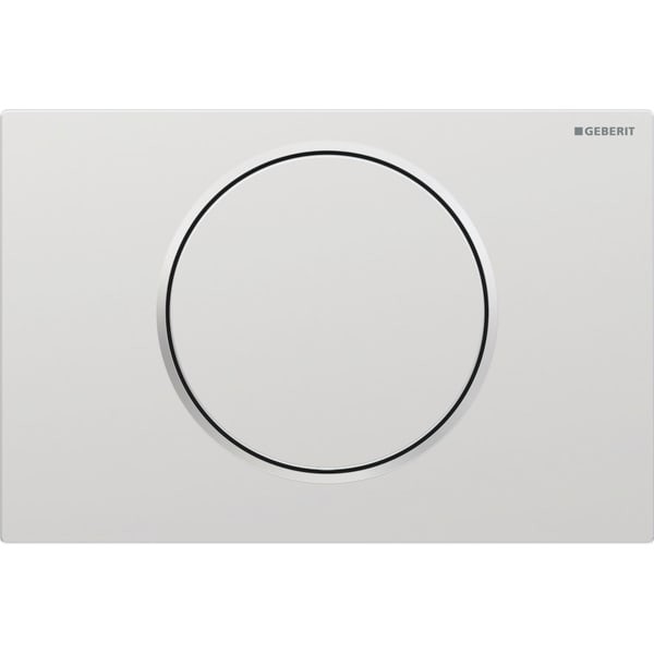 Geberit Betätigungsplatte Sigma10, für Spül-Stopp-Sp. mattchrom-lackiert, easy-to-clean-beschichtet