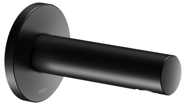 Keuco IXMO Black Selection Wanneneinlauf, Ausladung 130, rund, schwarz matt