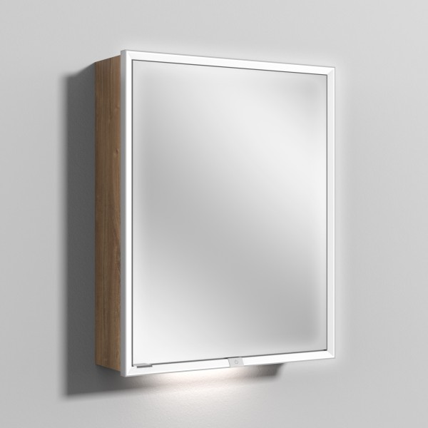 Sanipa Reflection Spiegelschrank MILO 60 mit LED-Beleuchtung, Eiche-Kansas, AU03159