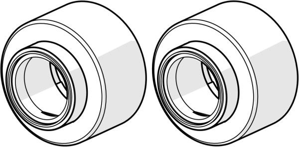 Hansa S-Anschluss-Set absperrbar Hansa 0272, verchromt