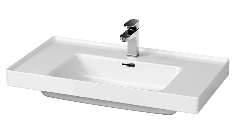 Neuesbad Serie 300 Keramik Möbelwaschtisch, B:805, T:455, H:155mm, weiss 1K114-0171