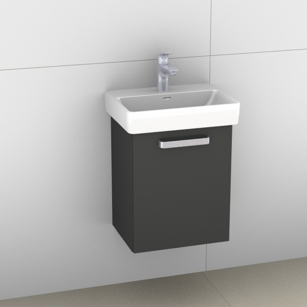 Artiqua 415 Waschtischunterschrank für Pro S 815961, Anthrazit Hochglanz, 415-WUT-L50-R-7015-51